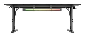 foto de MESA GAMING GENESIS HOLM MODULAR 180 RGB NEGRO 180X75 CM