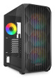 foto de CAJA GAMING ATX SHARKOON AK3 RGB 3XVENT 120MM 2XUSB SN FUENTE NEGRO