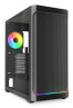 foto de CAJA GAMING AXT SHARKOON AK4W  4XVENT 120MM 3XUSB SN FUENTE NEGRO RGB STRIP
