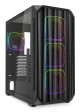 foto de CAJA GAMING ATX SHARKOON AK5M RGB 3XVENT 120MM 2XUSB SN FUENTE NEGRO