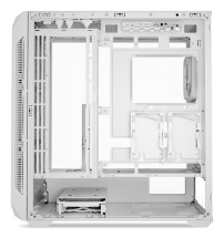 foto de CAJA GAMING ATX SHARKOON NAK5M RGB 4XVENT 120MM 3XUSB SN FUENTE BLANCO