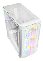 foto de CAJA GAMING ATX SHARKOON NAK5M RGB 4XVENT 120MM 3XUSB SN FUENTE BLANCO