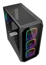 foto de CAJA GAMING ATX SHARKOON AK5G RGB 4XVENT 120MM 3XUSB SN FUENTE NEGRO