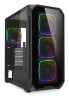 foto de CAJA GAMING ATX SHARKOON AK5G RGB 4XVENT 120MM 3XUSB SN FUENTE NEGRO