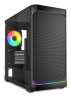 foto de CAJA GAMING ATX SHARKOON VK2 RGB 3XVENT 120MM 2XUSB SN FUENTE NEGRO