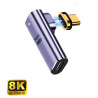 foto de ADAPTADOR USB-C EWENT MACHO-HEMBRA MAGNETICO PD100W PURPURA