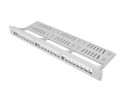 foto de PATCH PANEL LANBERG 24 PUERTOS 1U RACK 19 ORGANIZADOR MODULOS KEYSTONE GRIS