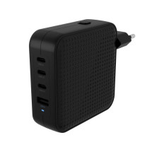 foto de HYPERA HYPERJUICE 100W USB-C GAN TRAVEL CHARGER (3C+1A) BLACK