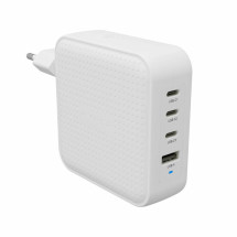foto de HYPERA HYPERJUICEA 100W USB-C GAN TRAVEL CHARGER (3C+1A)  WHITE