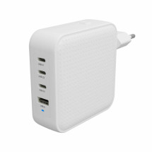 foto de HYPERA HYPERJUICEA 100W USB-C GAN TRAVEL CHARGER (3C+1A)  WHITE