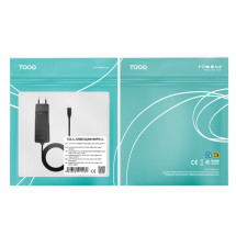 foto de CARGADOR TOOQ PORTATIL GAN USB-C PD 100W CUBICO NEGRO