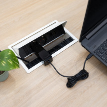 foto de CARGADOR TOOQ PORTATIL GAN USB-C PD 65W CUBICO NEGRO