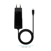foto de CARGADOR TOOQ PORTATIL GAN USB-C PD 90W CUBICO NEGRO
