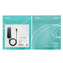 foto de CARGADOR TOOQ PORTATIL GAN USB-C PD 90W CUBICO NEGRO