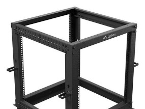 foto de ARMARIO LANBERG ABIERTO RACK 19 12U 600X600 AJUSTABLE HASTA 1100 NEGRO