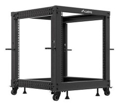 foto de ARMARIO LANBERG ABIERTO RACK 19 12U 600X600 AJUSTABLE HASTA 1100 NEGRO