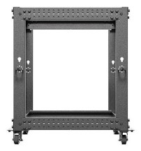 foto de ARMARIO LANBERG ABIERTO RACK 19 12U 600X600 AJUSTABLE HASTA 1100 NEGRO