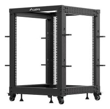 foto de ARMARIO LANBERG ABIERTO RACK 19 15U 600X600 AJUSTABLE HASTA 1100 NEGRO