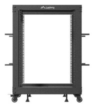 foto de ARMARIO LANBERG ABIERTO RACK 19 15U 600X600 AJUSTABLE HASTA 1100 NEGRO
