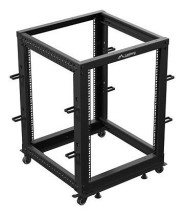 foto de ARMARIO LANBERG ABIERTO RACK 19 15U 600X600 AJUSTABLE HASTA 1100 NEGRO