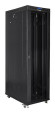 foto de ARMARIO LANBERG RACK 19 42U 600X1200 FLAT PACK NEGRO PUERTA CRISTAL CON LCD