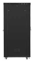foto de ARMARIO LANBERG RACK 19 42U 600X1200 FLAT PACK NEGRO PUERTA CRISTAL CON LCD