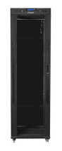foto de ARMARIO LANBERG RACK 19 42U 600X1200 FLAT PACK NEGRO PUERTA CRISTAL CON LCD