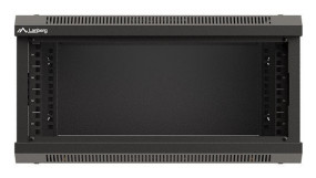 foto de ARMARIO LANBERG MURAL RACK 19 4U 540X350 FLAT PACK NEGRO PUERTA CRISTAL