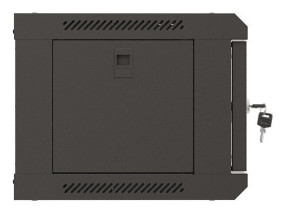 foto de ARMARIO LANBERG MURAL RACK 19 4U 540X350 FLAT PACK NEGRO PUERTA CRISTAL