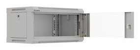 foto de ARMARIO LANBERG MURAL RACK 19 4U 540X350 FLAT PACK GRIS PUERTA CRISTAL