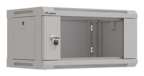 foto de ARMARIO LANBERG MURAL RACK 19 4U 540X350 FLAT PACK GRIS PUERTA CRISTAL