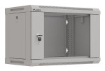 foto de ARMARIO LANBERG MURAL RACK 19 6U 540X350 FLAT PACK GRIS PUERTA CRISTAL