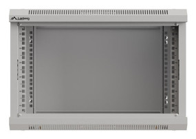 foto de ARMARIO LANBERG MURAL RACK 19 6U 540X350 FLAT PACK GRIS PUERTA CRISTAL