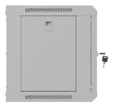 foto de ARMARIO LANBERG MURAL RACK 19 6U 540X350 FLAT PACK GRIS PUERTA CRISTAL