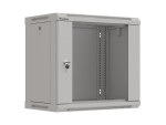 foto de ARMARIO LANBERG MURAL RACK 19 9U 540X350 FLAT PACK GRIS PUERTA CRISTAL