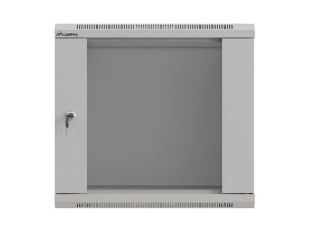 foto de ARMARIO LANBERG MURAL RACK 19 9U 540X350 FLAT PACK GRIS PUERTA CRISTAL
