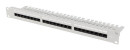 foto de PATCH PANEL LANBERG 24 PUERTOS 1U 19 CAT.6 UTP CON ORGANIZADOR CABLES GRIS