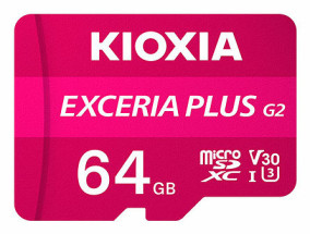 foto de MICRO SD KIOXIA 64GB EXCERIA PLUS G2 UHS-I C10 CON ADAPTADOR