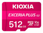 MICRO SD KIOXIA 512GB EXCERIA PLUS G2 UHS-I C10 CON ADAPTADOR