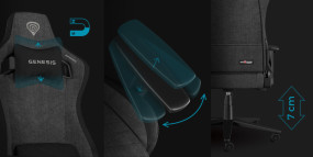 foto de SILLA GAMING GENESIS NITRO 660 GRIS