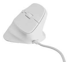 foto de RATON NATEC CRAKE 2 PRO VERTICAL DIESTRO 12.800 DPI OPTICO BLANCO USB