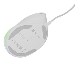 foto de RATON NATEC CRAKE 2 PRO VERTICAL DIESTRO 12.800 DPI OPTICO BLANCO USB