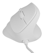 foto de RATON NATEC CRAKE 2 PRO VERTICAL DIESTRO 12.800 DPI OPTICO BLANCO USB
