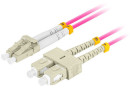 foto de CABLE DE FIBRA OPTICA LANBERG 1M MULTI LC/UPC-SC/UPC DUPLEX LSZH OM4 50/125 3.0