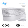 foto de COMBO TECLADO RATON SUBBLIM PROWAVE ERGO INALAMBRICO BLANCO