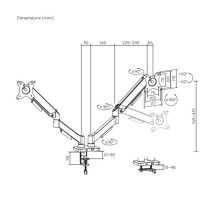 foto de SOPORTE AISENS MESA ECO CONTRAPESO MONITOR 9KG (3 PIV 2 BRAZOS) 17-32