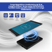 foto de POWER BANK EWENT ULTRASLIM MAGSAFE 5000 MAH PD 20W 1XUSB-C