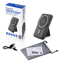 foto de POWER BANK EWENT WIRELESS 15W MAGSAFE 10000MAH PD 22.5W 1XUSB-C(IN/OUT) 1XUSB-A