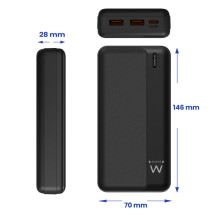 foto de POWER BANK EWENT 20.000MAH PD22.5W 1XUSB-C 1X MICROUSB(IN) 1XTYPE-C 2XUSB-A(OUT)