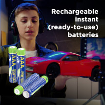 foto de PILAS AAA GEMBIRD NI-MH RECARGABLE 850 MAH 4PCS BLISTER PACK